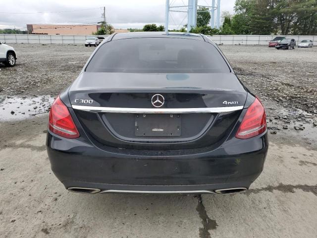 WDDWF4KB7GR141819 - 2016 MERCEDES-BENZ C 300 4MATIC BLACK photo 6