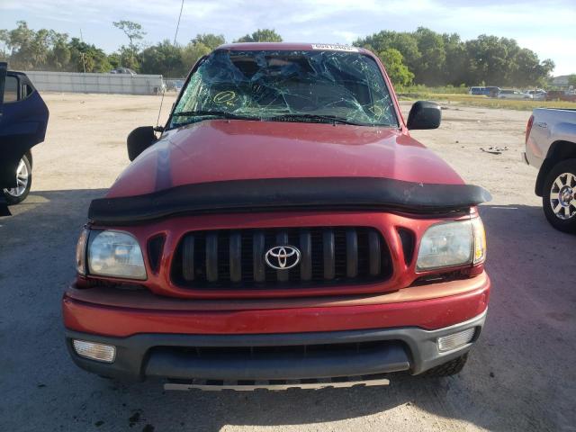 5TEGN92N54Z361792 - 2004 TOYOTA TACOMA DOUBLE CAB PRERUNNER RED photo 5