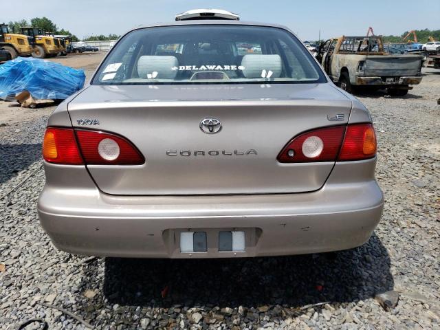 2T1BR12E01C407773 - 2001 TOYOTA COROLLA CE GOLD photo 6