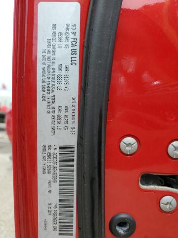 2C3CDZFJ6GH323209 - 2016 DODGE CHALLENGER R/T SCAT PACK RED photo 12