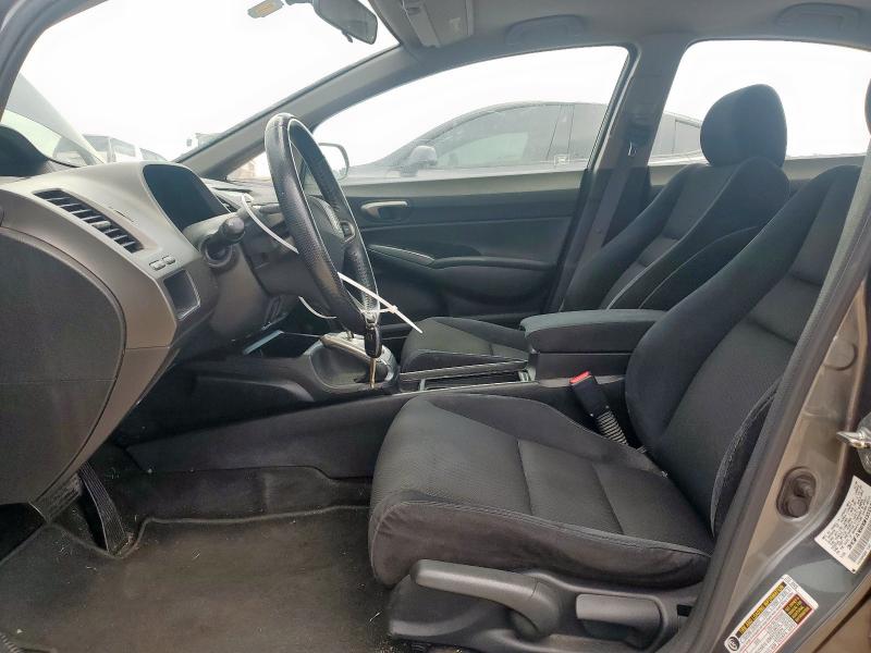 2HGFA16619H351342 - 2009 HONDA CIVIC LX-S GRAY photo 7