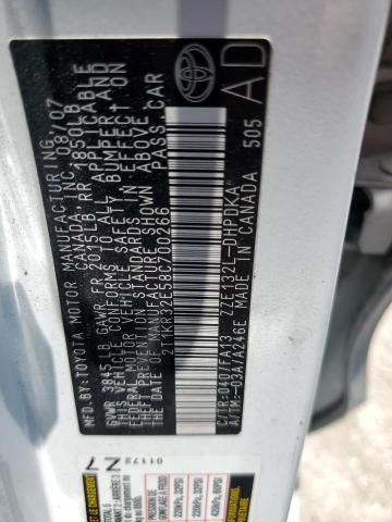 2T1KR32E58C700266 - 2008 TOYOTA COROLLA MA XR WHITE photo 12