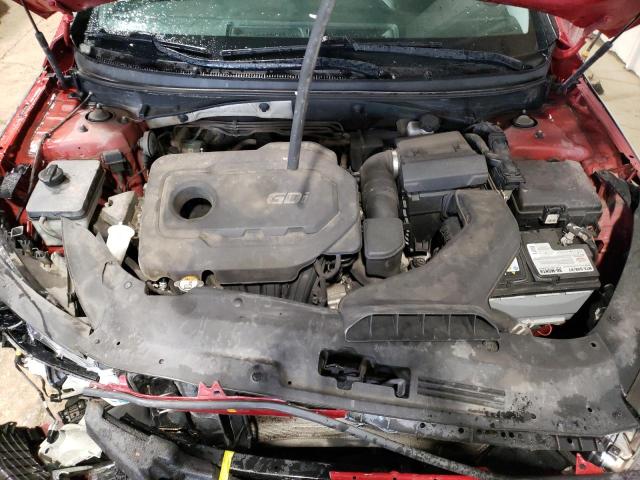 5NPE24AF3JH624521 - 2018 HYUNDAI SONATA SE RED photo 11