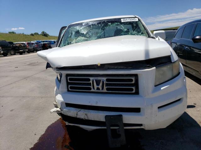 2HJYK16406H554281 - 2006 HONDA RIDGELINE RTS WHITE photo 5