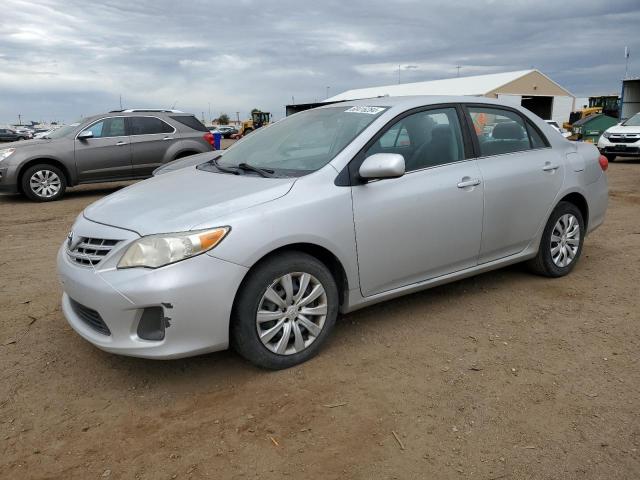 5YFBU4EE8DP121394 - 2013 TOYOTA COROLLA BASE SILVER photo 1