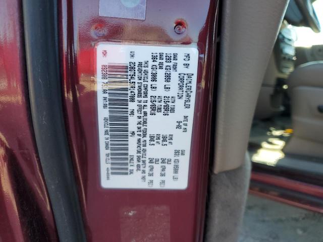 2D8GT54L53R147000 - 2003 DODGE GRAND CARA ES MAROON photo 13