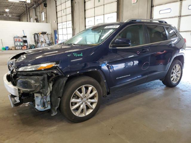 1C4PJMDS0FW692927 - 2015 JEEP CHEROKEE LIMITED BLUE photo 1