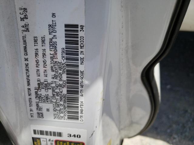 3TYRX5GN0MT006082 - 2021 TOYOTA TACOMA ACCESS CAB თეთრი ფოტო 13