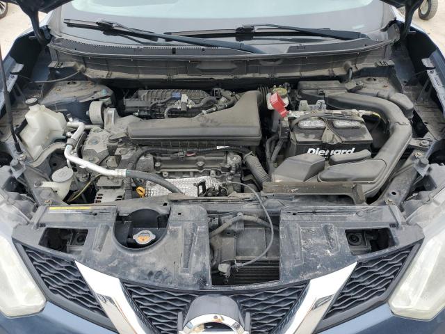 KNMAT2MT6GP595627 - 2016 NISSAN ROGUE S BLUE photo 11