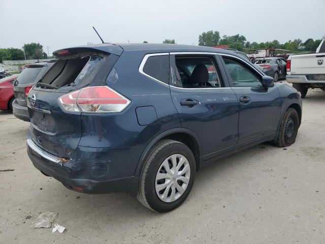 KNMAT2MT6GP595627 - 2016 NISSAN ROGUE S BLUE photo 3