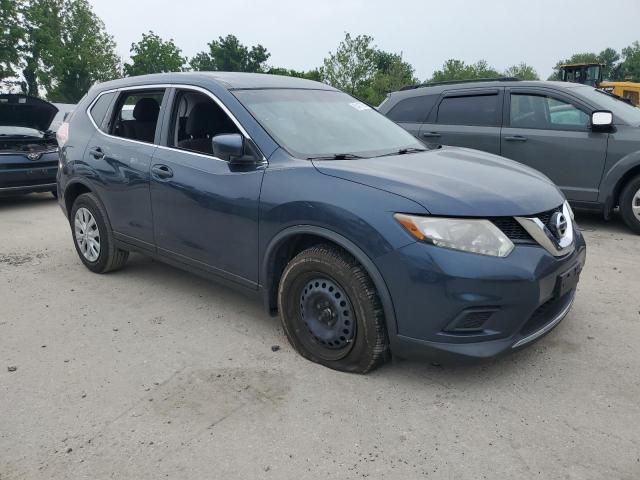 KNMAT2MT6GP595627 - 2016 NISSAN ROGUE S BLUE photo 4