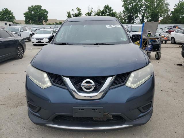 KNMAT2MT6GP595627 - 2016 NISSAN ROGUE S BLUE photo 5