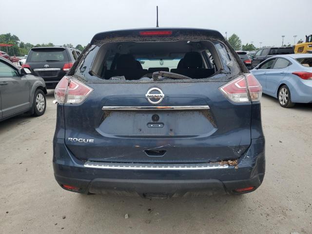 KNMAT2MT6GP595627 - 2016 NISSAN ROGUE S BLUE photo 6