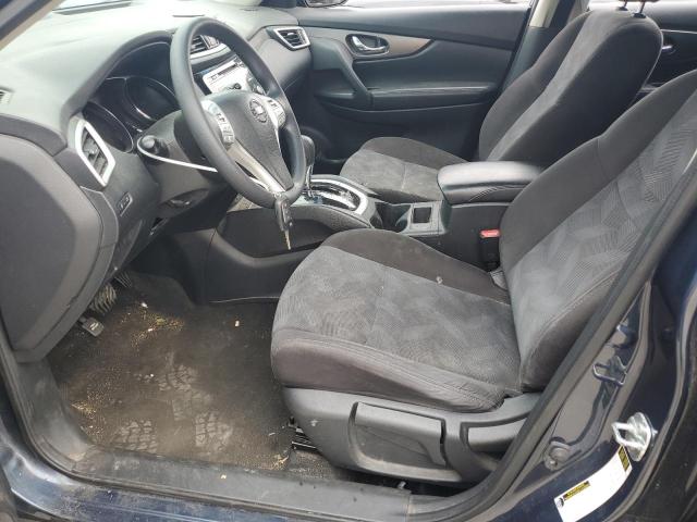 KNMAT2MT6GP595627 - 2016 NISSAN ROGUE S BLUE photo 7