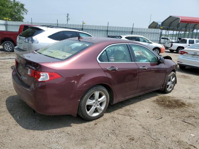 JH4CU2F65AC004732 - 2010 ACURA TSX BURGUNDY photo 3