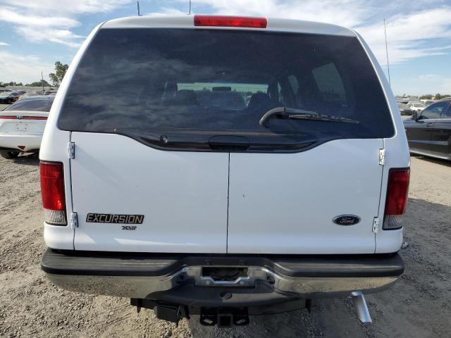 1FMNU40L13EC72300 - 2003 FORD EXCURSION XLT WHITE photo 6