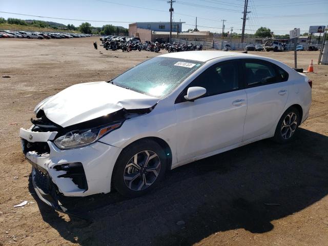 3KPF24ADXME369796 - 2021 KIA FORTE FE WHITE photo 1