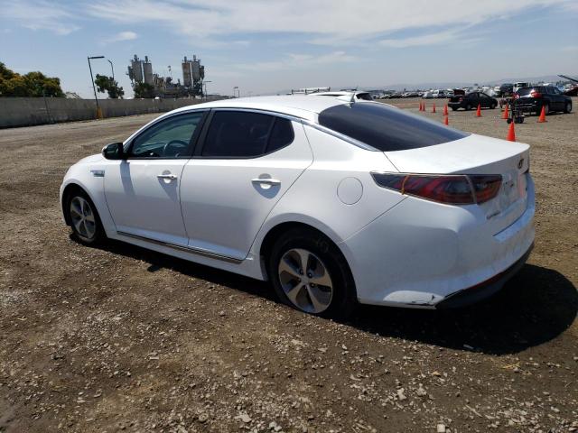 KNAGM4AD6E5068581 - 2014 KIA OPTIMA HYBRID WHITE photo 2