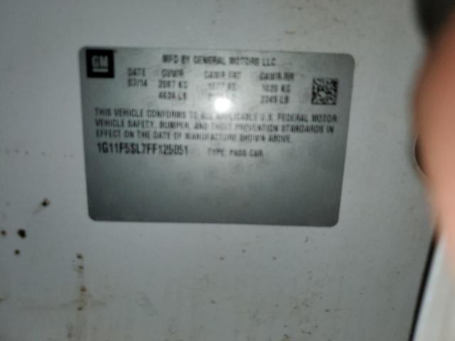 1G11F5SL7FF125051 - 2015 CHEVROLET MALIBU LTZ თეთრი ფოტო 12