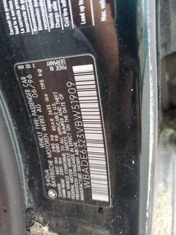 WBADE6323VBW51909 - 1997 BMW 5 SERIES I AUTOMATIC GREEN photo 12