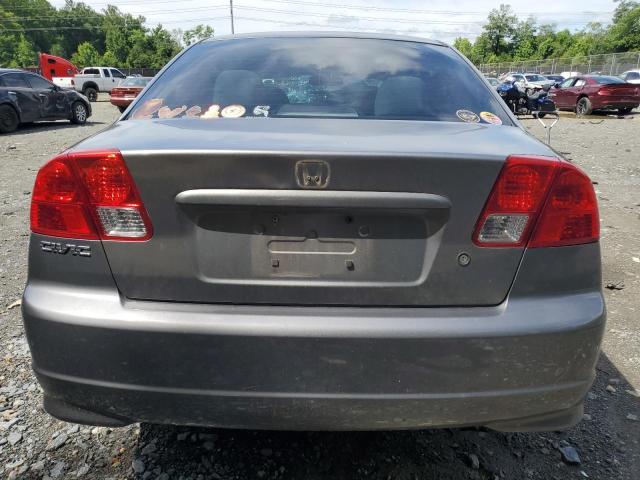 2HGES16315H549363 - 2005 HONDA CIVIC DX VP GRAY photo 6