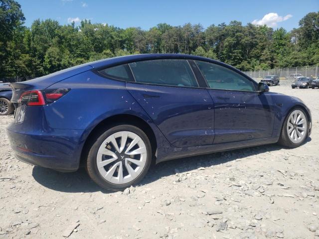 5YJ3E1EA0MF019080 - 2021 TESLA MODEL 3 BLUE photo 3