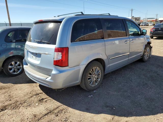 2C4RC1CG0DR649077 - 2013 CHRYSLER TOWN & COU TOURING L BLUE photo 4