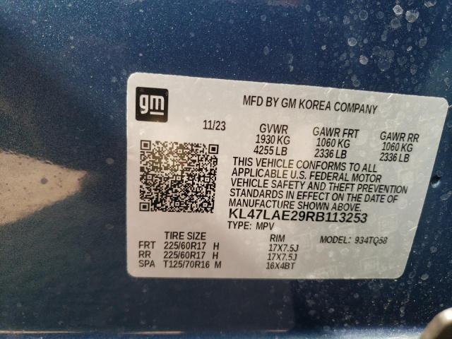 KL47LAE29RB113253 - 2024 BUICK ENVISTA PREFERRED BLUE photo 13