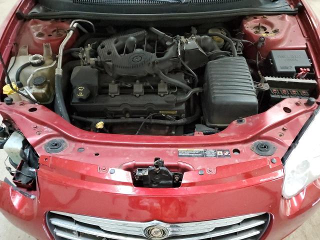 1C3EL65R25N649515 - 2005 CHRYSLER SEBRING LIMITED BURGUNDY photo 11