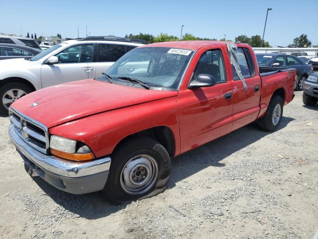 1B7GL2AX41S169246 - 2001 DODGE DAKOTA QUAD RED photo 1