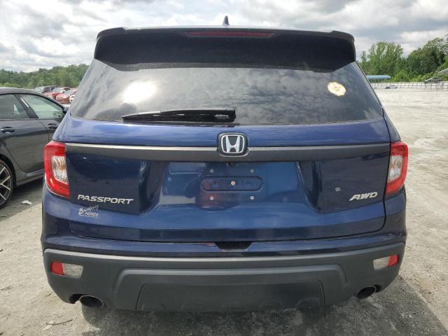 5FNYF8H57MB022925 - 2021 HONDA PASSPORT EXL Mavi foto 6