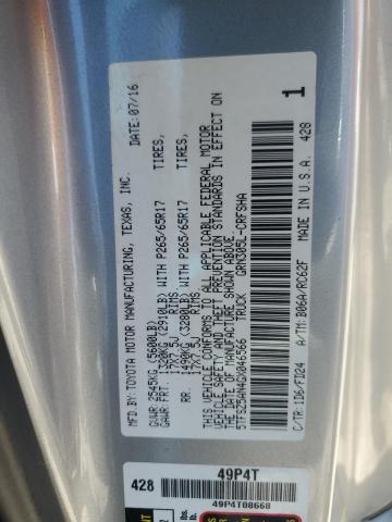 5TFSZ5AN4GX046566 - 2016 TOYOTA TACOMA ACCESS CAB ვერცხლისფერი ფოტო 13