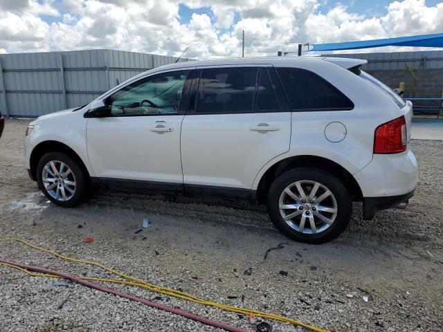 2FMDK3JCXDBC16833 - 2013 FORD EDGE SEL WHITE photo 2