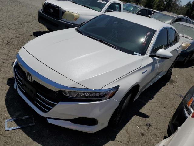 1HGCV3F10MA010030 - 2021 HONDA ACCORD HYBRID WHITE photo 1