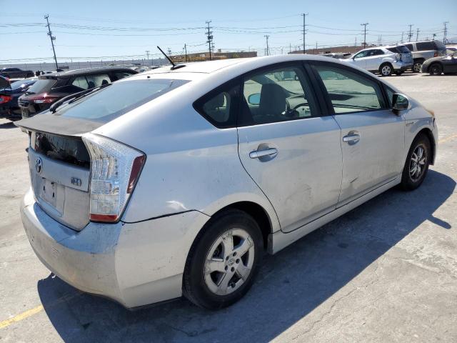 JTDKN3DUXA0051841 - 2010 TOYOTA PRIUS SILVER photo 3