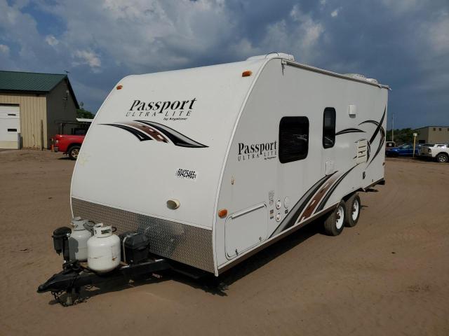 4YDT19521ET413945 - 2014 KEYSTONE PASSPORT WHITE photo 2
