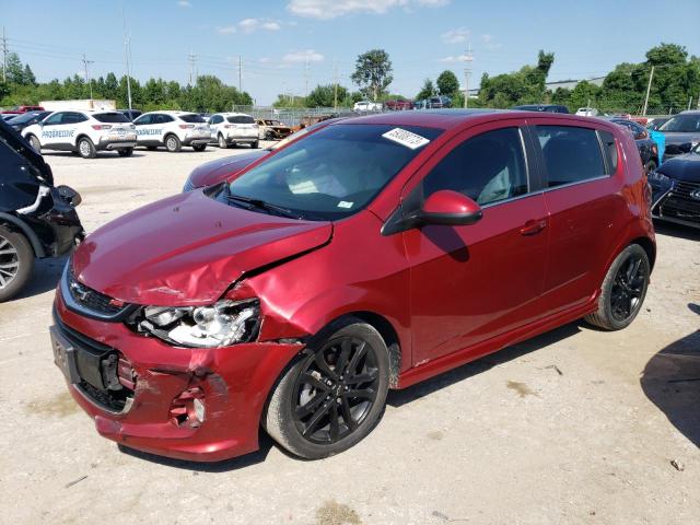 1G1JD6SBXJ4116853 - 2018 CHEVROLET SONIC LT MAROON photo 1