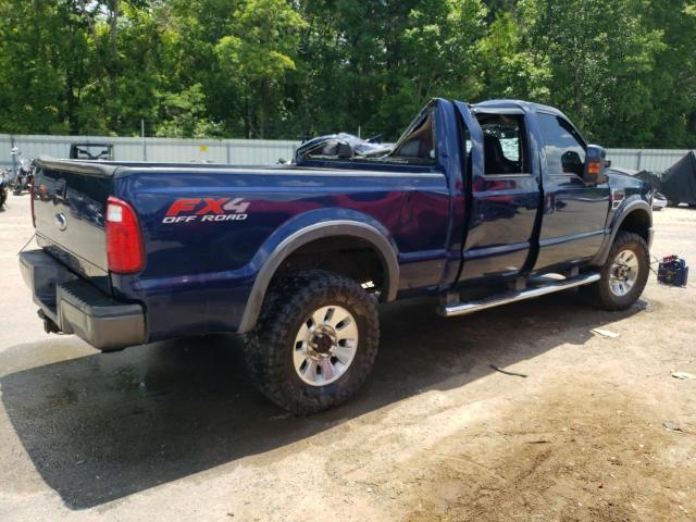 1FTSW21R18EE01474 - 2008 FORD F250 SUPER DUTY BLUE photo 3