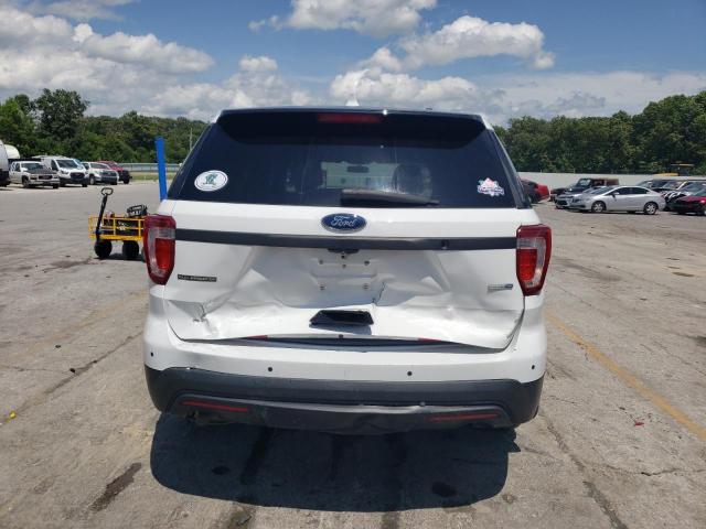 1FM5K8AR4HGC14581 - 2017 FORD EXPLORER POLICE INTERCEPTOR WHITE photo 6