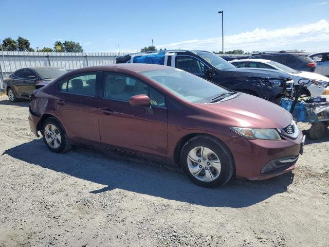 19XFB2F51FE294463 - 2015 HONDA CIVIC LX BURGUNDY photo 4