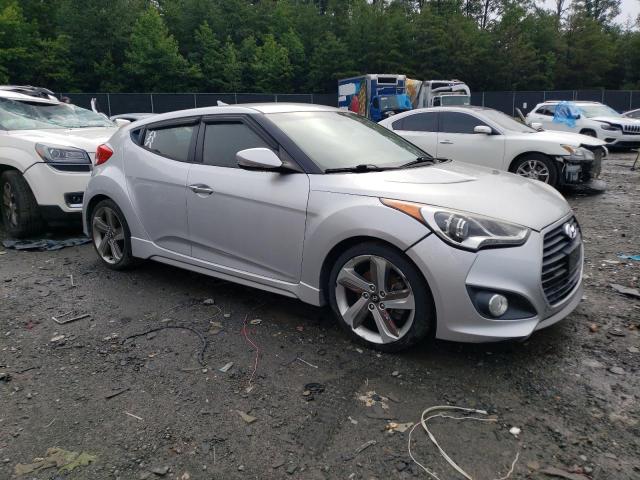 KMHTC6AEXDU094111 - 2013 HYUNDAI VELOSTER TURBO SILVER photo 4