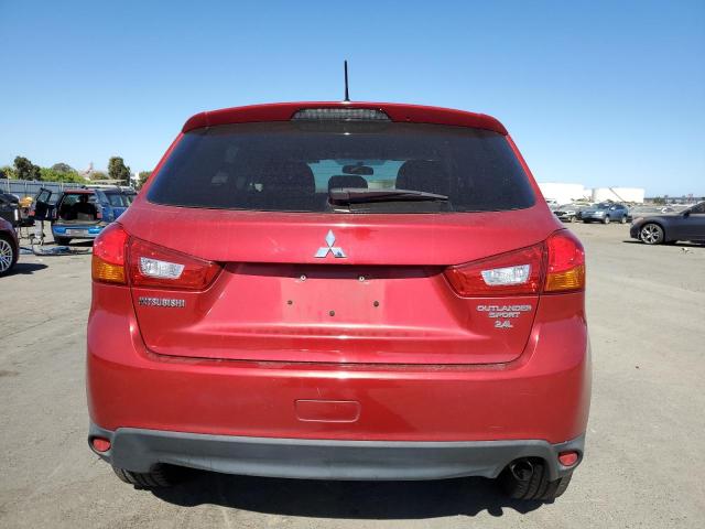 4A4AP3AW4FE045063 - 2015 MITSUBISHI OUTLANDER ES RED photo 6