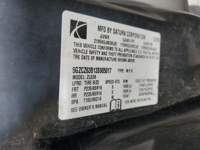 5GZCZ63B13S905017 - 2003 SATURN VUE SILVER photo 12