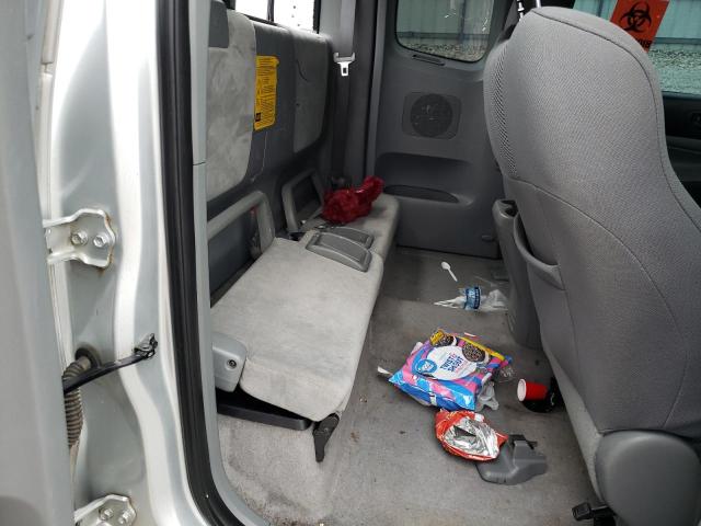 5TEUU42N88Z508573 - 2008 TOYOTA TACOMA ACCESS CAB ვერცხლისფერი ფოტო 10