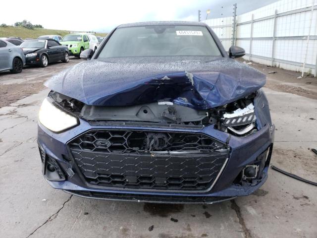 WAUB4AF44LA022558 - 2020 AUDI S4 PREMIUM PLUS BLUE photo 5