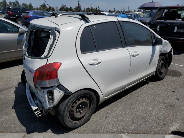 JTDKT903995254143 - 2009 TOYOTA YARIS WHITE photo 3