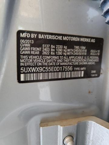 5UXWX9C55E0D17556 - 2014 BMW X3 XDRIVE28I SILVER photo 13