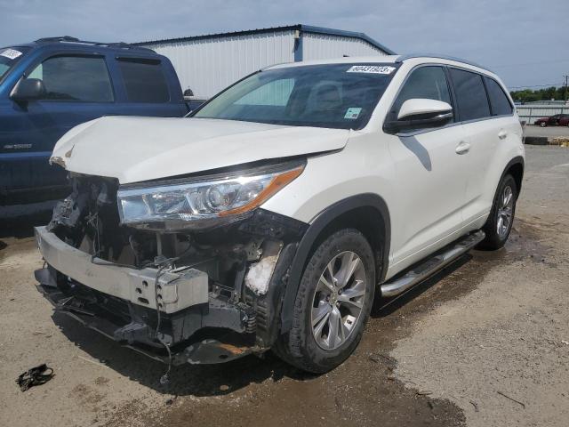 5TDKKRFH0FS109164 - 2015 TOYOTA HIGHLANDER XLE 白色 照片 1