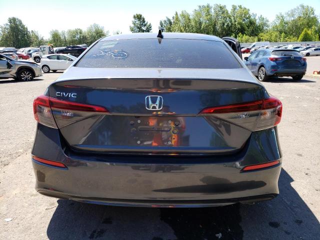 2HGFE1F74NH327446 - 2022 HONDA CIVIC EX GRAY photo 6