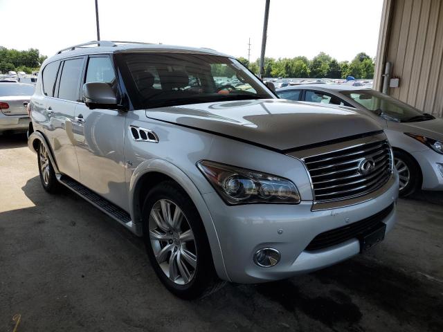 JN8AZ2NC5E9350630 - 2014 INFINITI QX80 SILVER photo 4